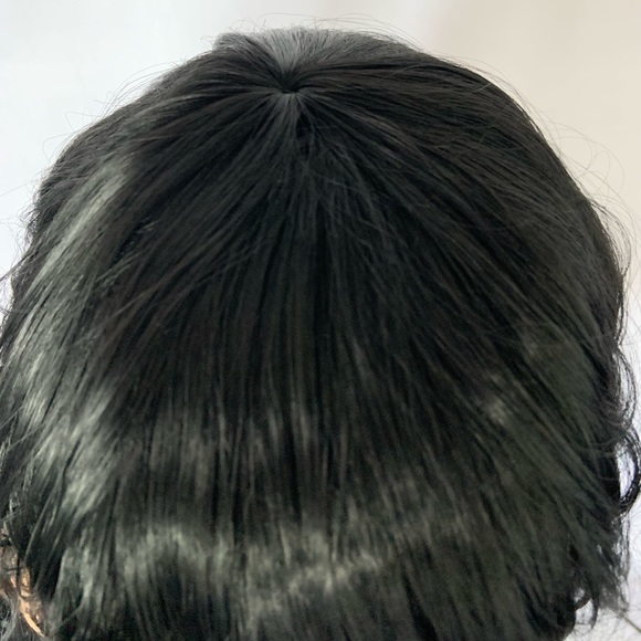 20” Effortless Style Black Synthetic Wig with Bangs for Daily Wear/Cospl… - Picture 2 of 12